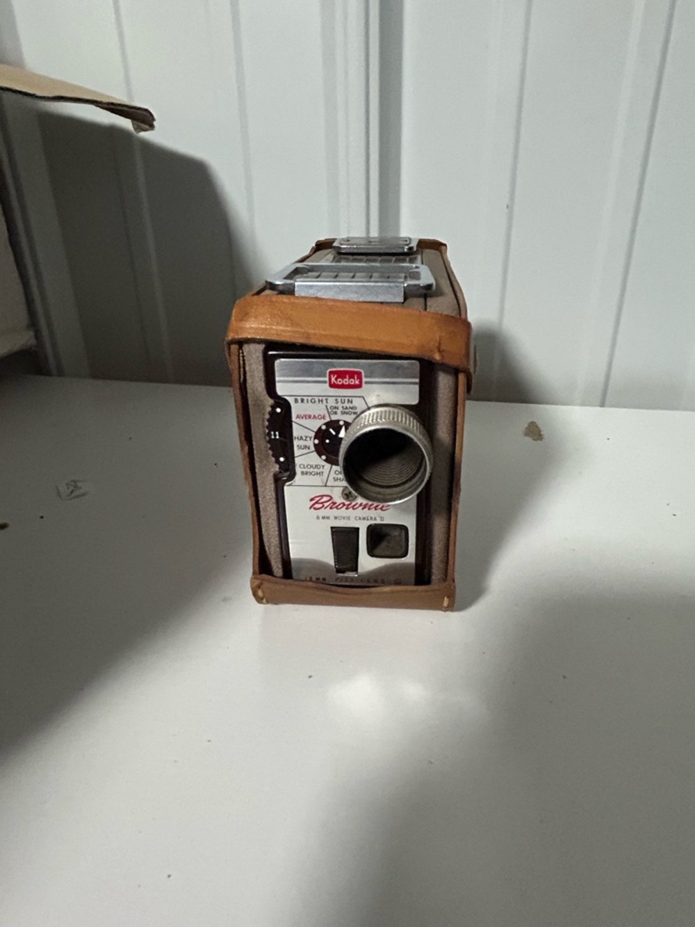 Kodak Brownie Box Camera in Brown and Silver - not tested